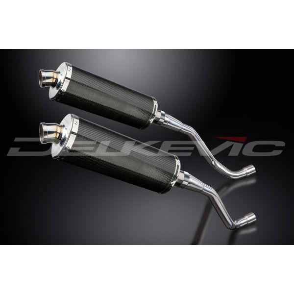 Delkevic slip-on kit Oval Carbon 350mm - XT660X Supermoto (2004-2016)