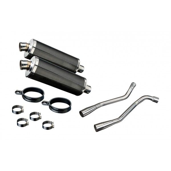 Delkevic slip-on kit Oval Carbon 350mm - XT660X Supermoto (2004-2016)