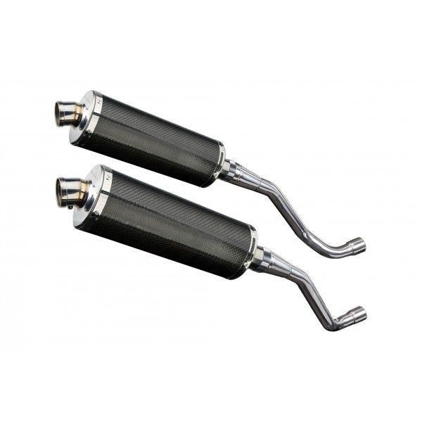 Delkevic slip-on kit Oval Carbon 350mm - XT660X Supermoto (2004-2016)