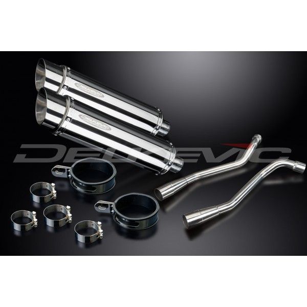 Delkevic slip-on kit Round RVS 350mm - XT660X Supermoto (2004-2016)