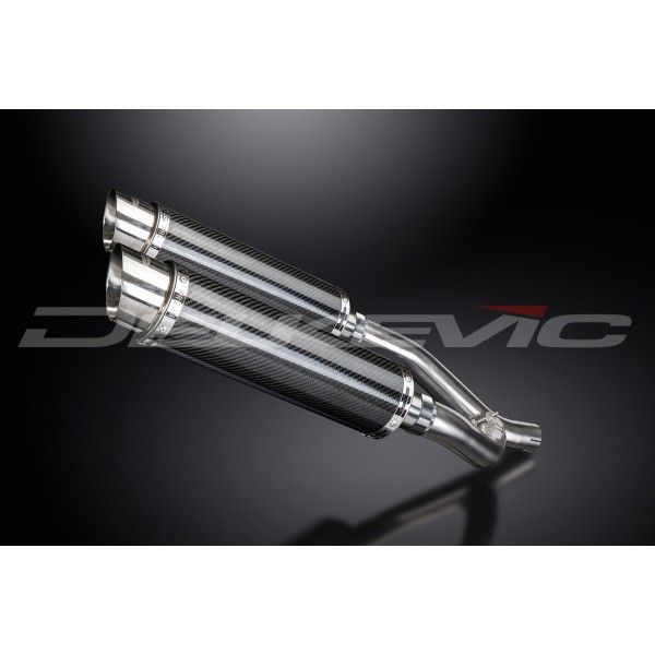 Delkevic slip-on kit Round Carbon 350mm - XT660Z TENERE (2008-2016)