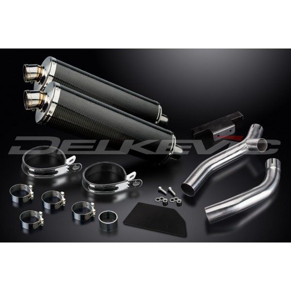 Delkevic slip-on kit Oval Carbon 450mm - XT660Z TENERE (2008-2016)