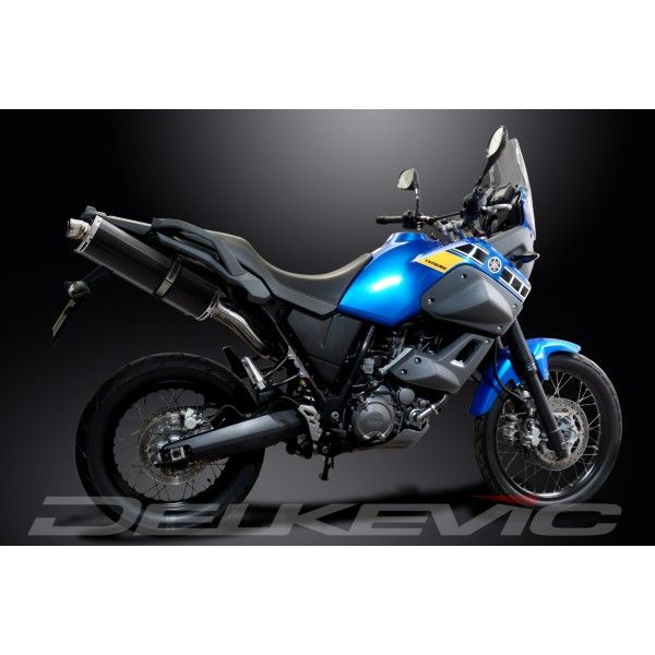 Delkevic slip-on kit Oval Carbon 450mm - XT660Z TENERE (2008-2016)