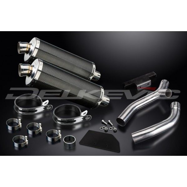Delkevic slip-on kit Oval Carbon 350mm - XT660Z TENERE (2008-2016)