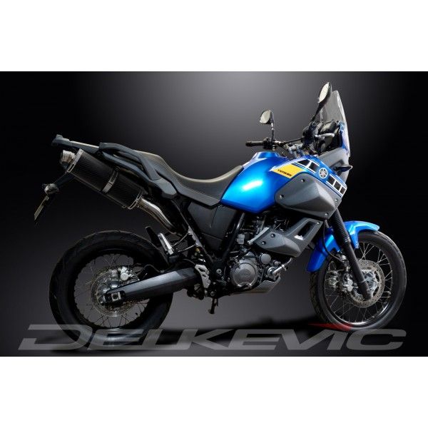 Delkevic slip-on kit Oval Carbon 350mm - XT660Z TENERE (2008-2016)