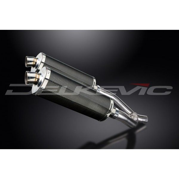 Delkevic slip-on kit Oval Carbon 350mm - XT660Z TENERE (2008-2016)