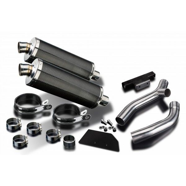 Delkevic slip-on kit Oval Carbon 350mm - XT660Z TENERE (2008-2016)