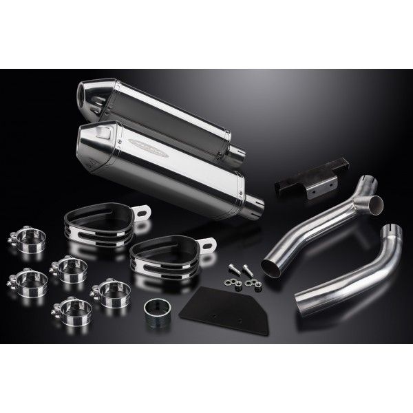 Delkevic slip-on kit Tri-Oval RVS 320mm - XT660Z TENERE (2008-2016)