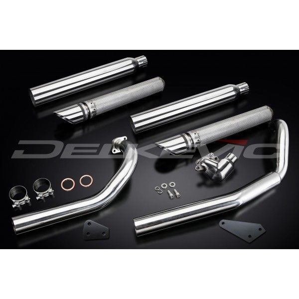 Delkevic volledig systeem Round RVS 550mm - XVS650 DragStar (1997-2003)