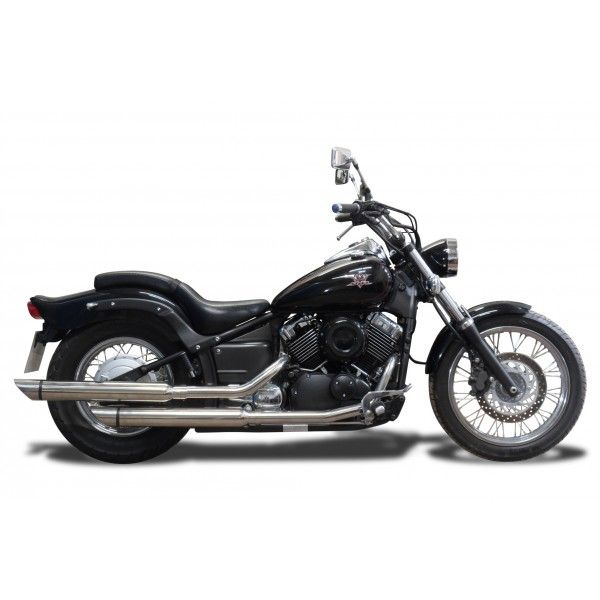 Delkevic volledig systeem Round RVS 550mm - XVS650 DragStar (1997-2003)