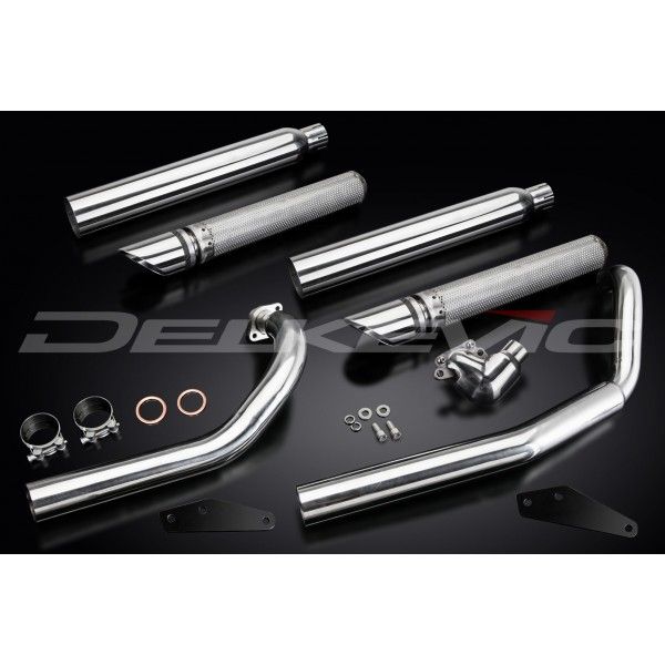 Delkevic volledig systeem Round RVS 550mm - XVS650 DragStar (2004-2016)