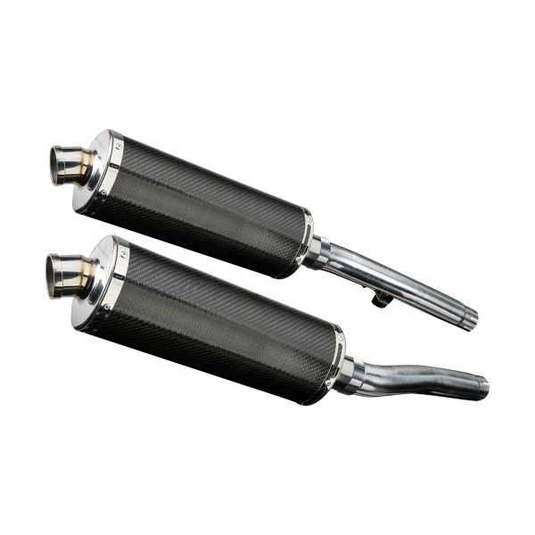 Delkevic slip-on kit Oval Carbon 350mm - Trident 750/900 (1991-1993)