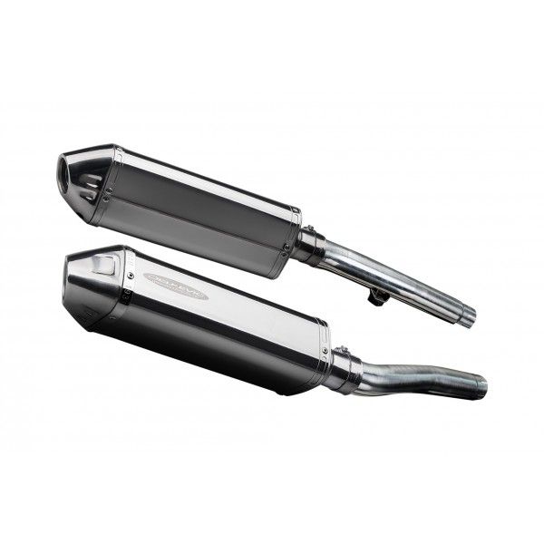 Delkevic slip-on kit Tri-Oval RVS 320mm - Trident 750/900 (1991-1993)