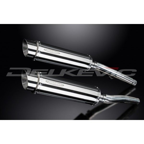 Delkevic slip-on kit Round RVS 350mm - Trident 750/900 (1991-1993)