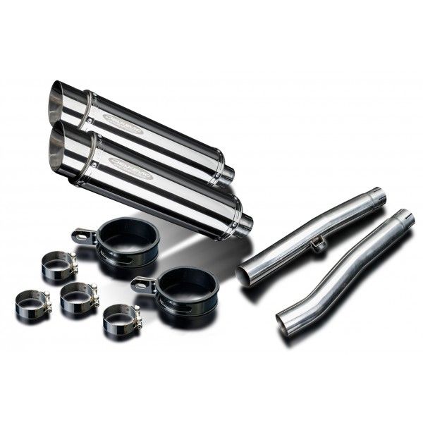 Delkevic slip-on kit Round RVS 350mm - Trident 750/900 (1991-1993)