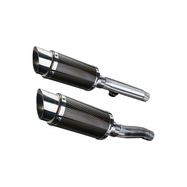 Delkevic slip-on kit Round Carbon 200mm - Trident 900 (1994-1998)