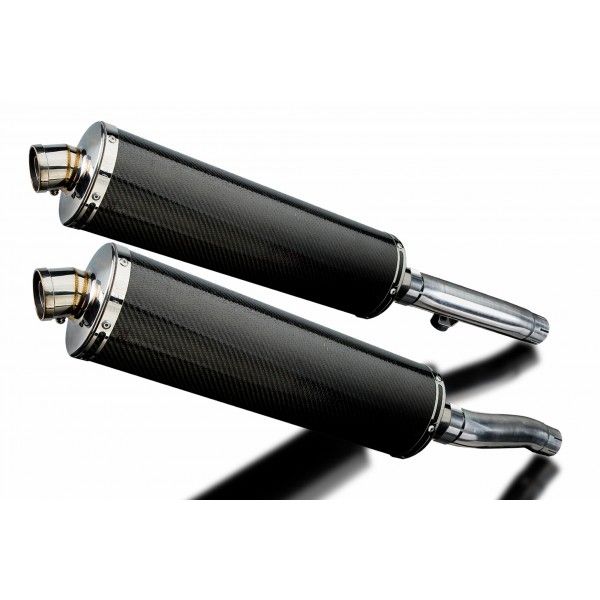 Delkevic slip-on kit Oval Carbon 450mm - Trident 900 (1994-1998)