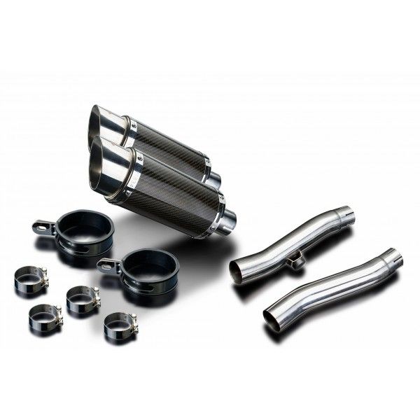 Delkevic slip-on kit Round Carbon 200mm - Trident Sprint 900 (1994-1997)