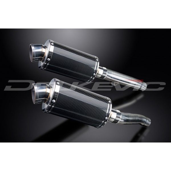 Delkevic slip-on kit Oval Carbon 225mm - Trident Sprint 900 (1994-1997)