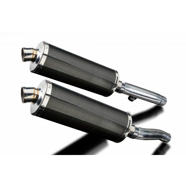 Delkevic slip-on kit Oval Carbon 350mm - Trident Sprint 900 (1994-1997)