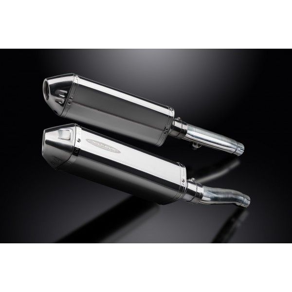 Delkevic slip-on kit Tri-Oval RVS 320mm - Trident Sprint 900 (1994-1997)