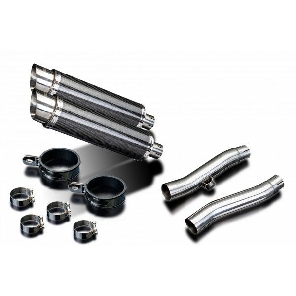 Delkevic slip-on kit Round Carbon 350mm - Trident Sprint 900 (1994-1997)