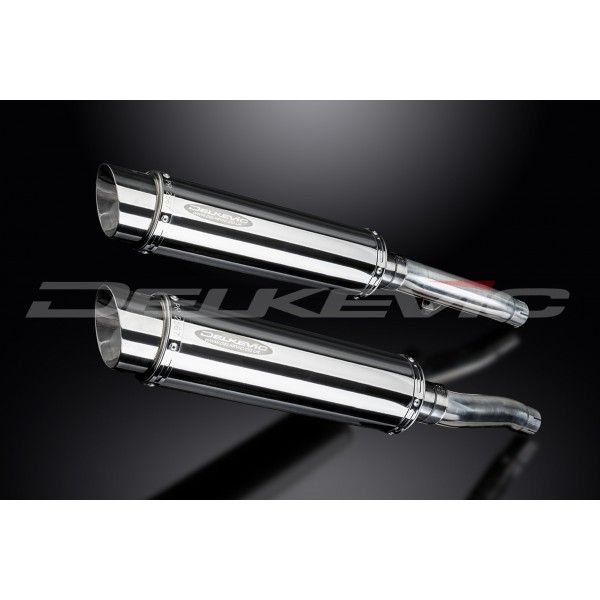 Delkevic slip-on kit Round RVS 350mm - Trident Sprint 900 (1994-1997)