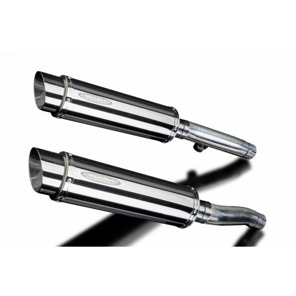 Delkevic slip-on kit Round RVS 350mm - Trident Sprint 900 (1994-1997)