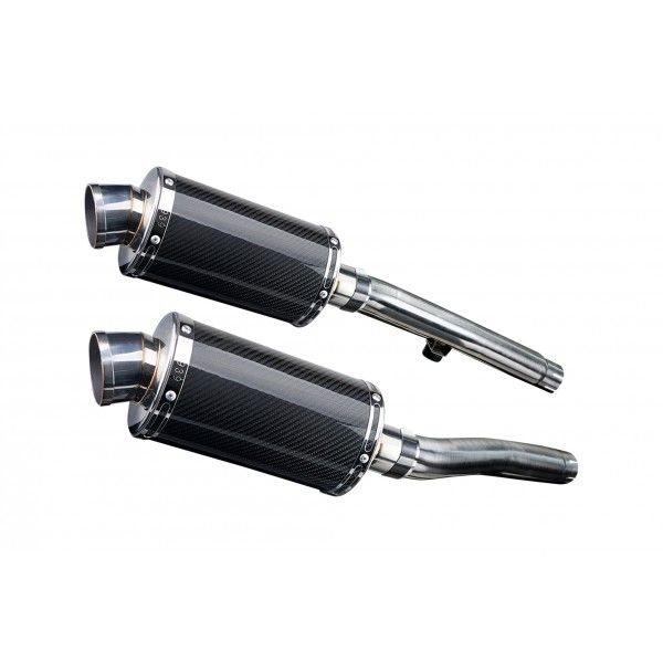 Delkevic slip-on kit Oval Carbon 225mm - Trophy 1200 (1991-1993)