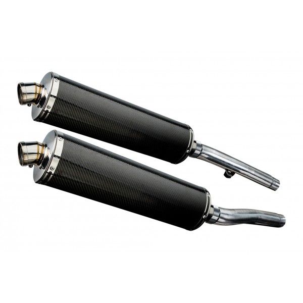 Delkevic slip-on kit Oval Carbon 450mm - Trophy 1200 (1991-1993)