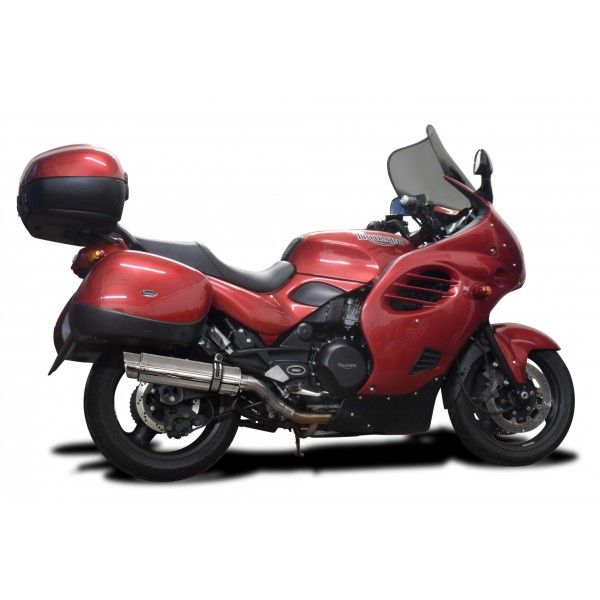 Delkevic slip-on kit Round RVS 350mm - Trophy 900 (1996-2002)