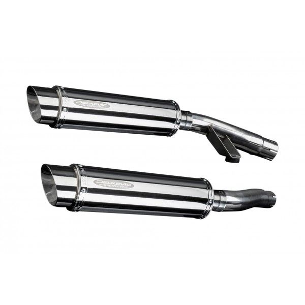 Delkevic slip-on kit Round RVS 350mm - Trophy 900 (1996-2002)