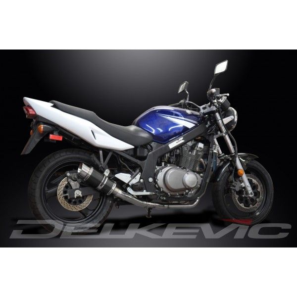 Delkevic volledig systeem Round Carbon 200mm - GS500E/F (1989-2009)