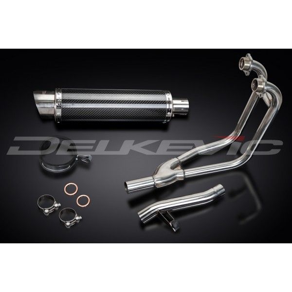 Delkevic volledig systeem Round Carbon 350mm - GS500E/F (1989-2009)