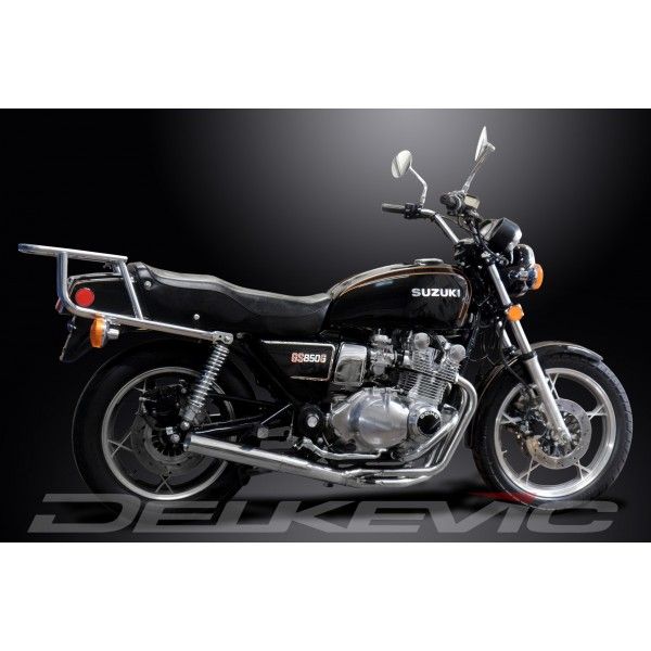 Delkevic volledig systeem Short Straight RVS 350mm - GS850G (1979-1981)