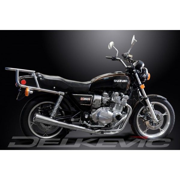 Delkevic volledig systeem Megaphone RVS 550mm - GS850G (1979-1981)