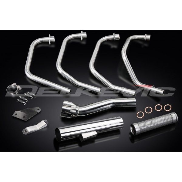 Delkevic volledig systeem Short Straight RVS 350mm - GS850L (1982-1984)