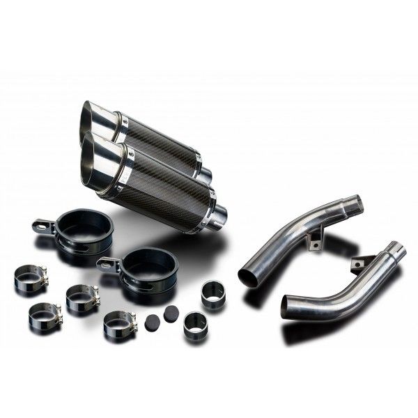 Delkevic slip-on kit Round Carbon 200mm - CBF1000 (2006-2011)