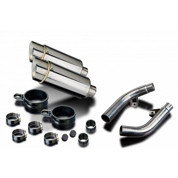 Delkevic slip-on kit Round RVS 200mm - CBF1000 (2006-2011)