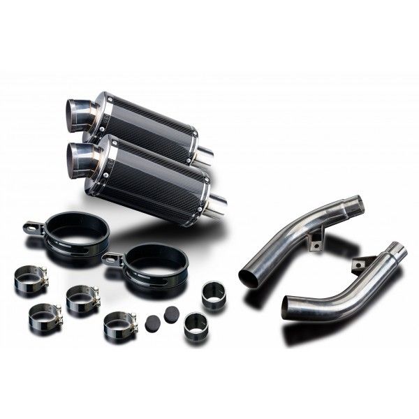 Delkevic slip-on kit Oval Carbon 225mm - CBF1000 (2006-2011)