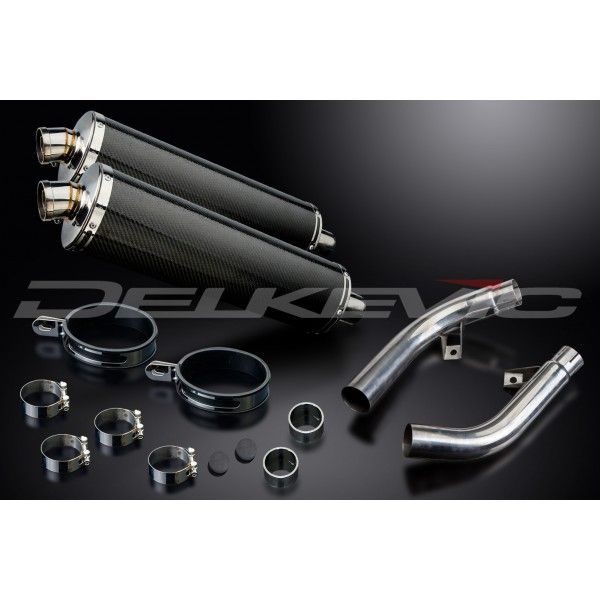 Delkevic slip-on kit Oval Carbon 450mm - CBF1000 (2006-2011)