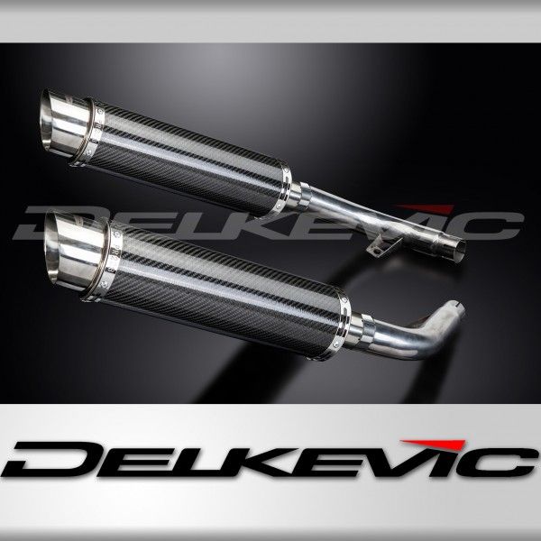 Delkevic slip-on kit Round Carbon 350mm - CBF1000 (2006-2011)