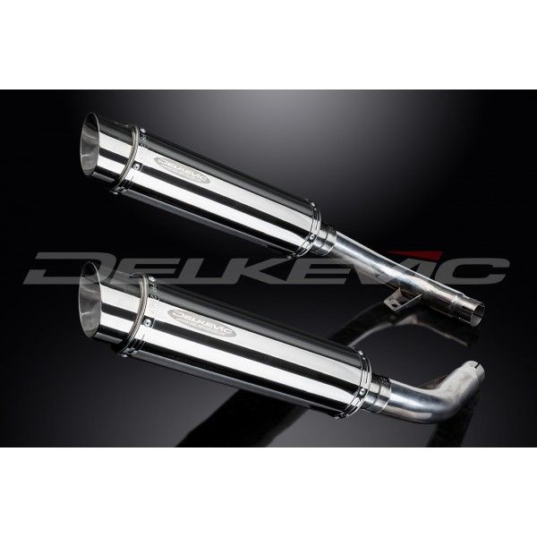 Delkevic slip-on kit Round RVS 350mm - CBF1000 (2006-2011)