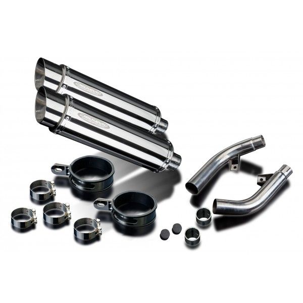 Delkevic slip-on kit Round RVS 350mm - CBF1000 (2006-2011)