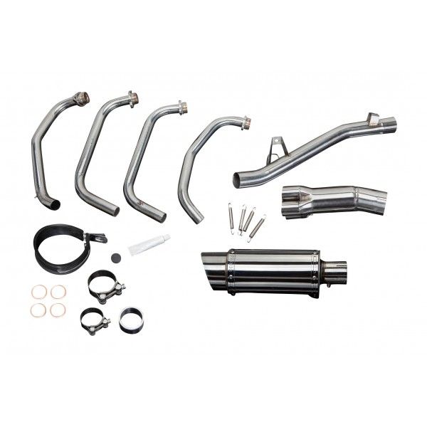 Delkevic volledig systeem Round RVS 200mm - GSX750 (1998-2002)