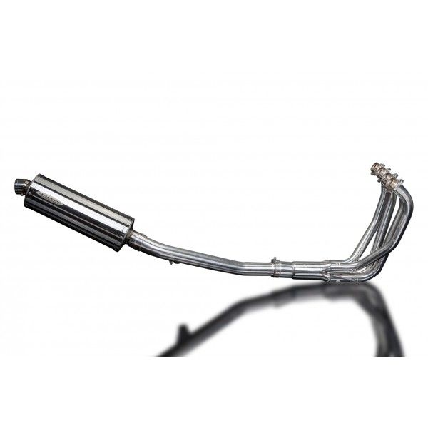 Delkevic volledig systeem Oval RVS 350mm - GSX750 (1998-2002)