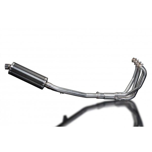 Delkevic volledig systeem Oval Carbon 350mm - GSX750 (1998-2002)