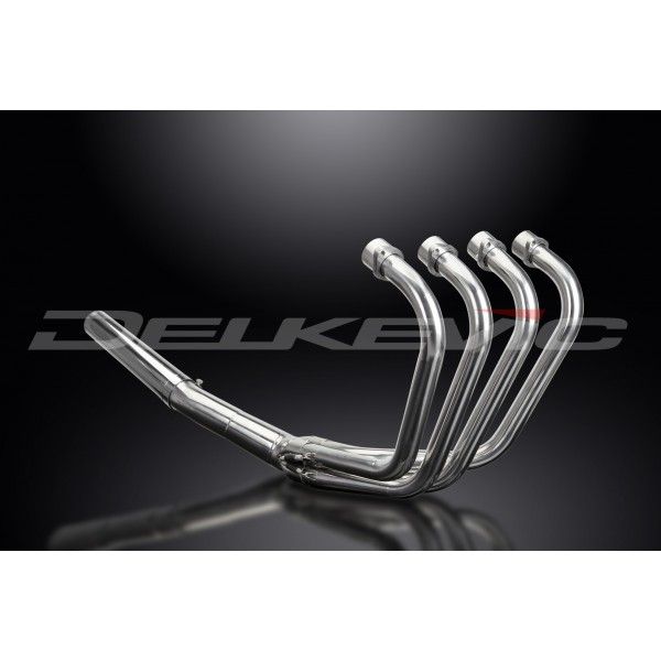 Delkevic volledig systeem Short Straight RVS 350mm - GSX750E (1980-1983)