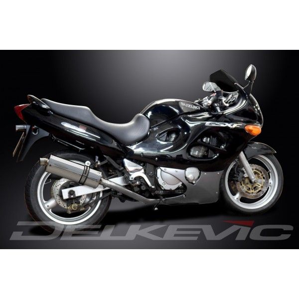 Delkevic volledig systeem Oval RVS 350mm - GSX750F SPORTS (1998-2006)