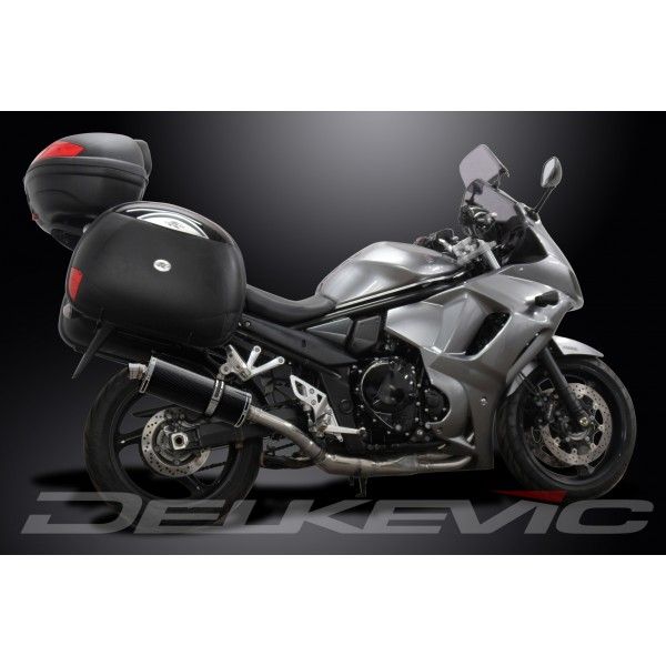 Delkevic volledig systeem Oval Carbon 350mm - GSX1250FA (2010-2016)